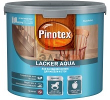 Pinotex Lacker Aqua 10 / Пинотекс Аква Лак на водной основе для стен и мебели матовый 2,7 л