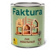 Faktura / Фактура высокоглянцевый алкидный мебельный лак для дерева и металла 0,7 л