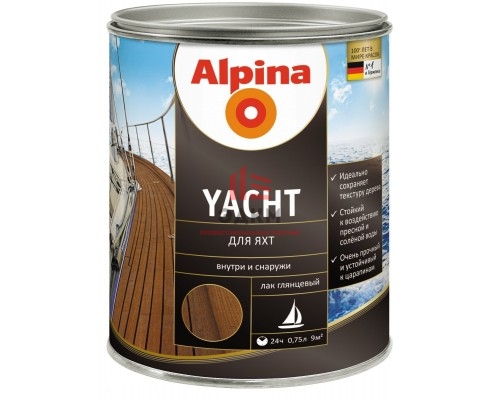 Alpina Yachtlack / Альпина Яхтлак лак яхтный 0,75 л