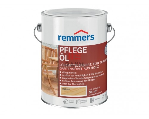 Remmers Pflege-Oil / Реммерс Пфлиге Ойл масло для террасной доски и мебели 2,5 л