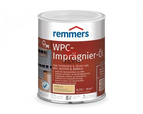 Remmers WPC-Imprägnier-Öl / Реммерс масло на основе растворителя для ДПК декинга 0,75 л