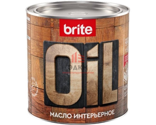 BRITE FLEXX / Брайт Флекс масло интерьерное натуральное с твердым воском 0,75 л