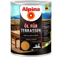 Alpina Öl für Terrassen / Альпина масло для террас водорастворимое 0,75 л