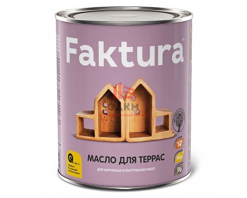Faktura / Фактура тунговое террасное масло с натуральным воском для наружных и внутренних работ 0,7 л