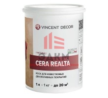 Vincent Decor Cera Realta / Винсент Декор Чера Реальта глянцевый воск для декоративных покрытий 1 л