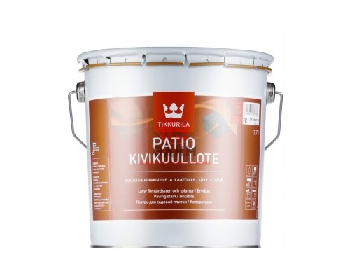 Tikkurila Patio / Тиккурила Патио водоразбавляемая лазурь для садовой плитки и бетонных блоков 2,7 л