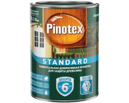 Pinotex Standard / Пинотекс Стандарт декоративная пропитка для внутренних и наружных работ 0,9 л