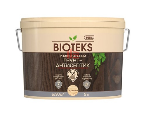 Bioteks / Биотекс универсальный грунт антисептик для древесины 9 л