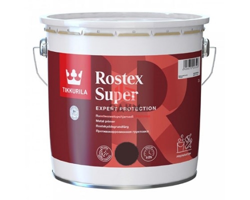 Tikkurila Rostex Super / Тиккурила Ростекс Супер грунт антикоррозийный 3 л