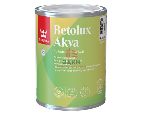 Tikkurila Betolux Akva / Тиккурила Бетолюкс Аква водорастворимая краска для пола 0,9 л