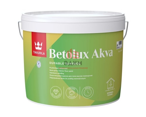 Tikkurila Betolux Akva / Тиккурила Бетолюкс Аква водорастворимая краска для пола 9 л