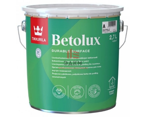 Tikkurila Betolux / Тиккурила Бетолюкс краска для пола внутри помещения 2,7 л