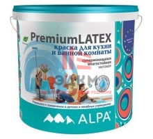 Alpa PremiumLATEX краска для кухни и ванной комнаты 5 л