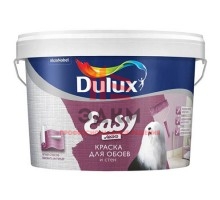 Водно-дисперсионная краска для стен и обоев матовая Dulux Easy| Дюлакс Изи 2,5 л