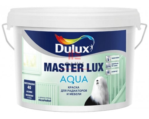 Краска для мебели и радиаторов Dulux Master Lux Aqua 40 | Дюлакс Мастер Люкс Аква 40 полуглянцевая 2,325 л