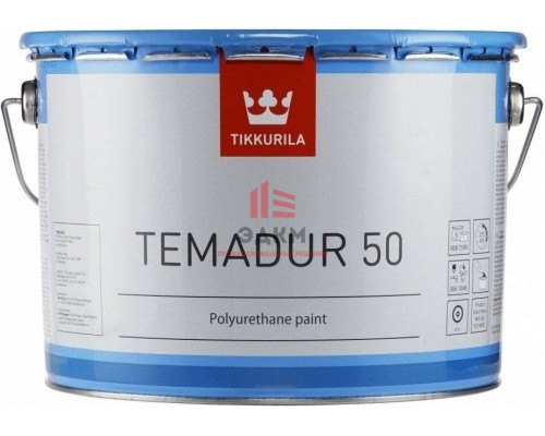 Tikkurila Temadur 50 / Тиккурила Темадур 50 двухкомпонентная, полуглянцевая полиуретановая краска 2,25 л