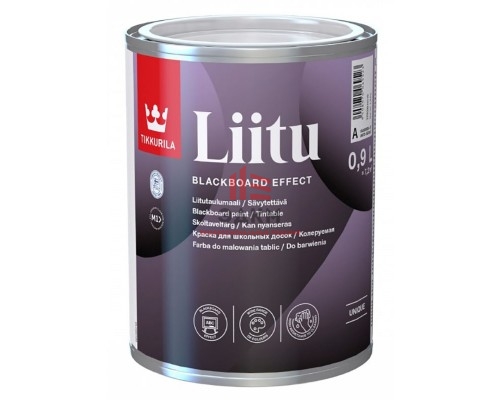 Tikkurila Liitu / Тиккурила Лииту грифельная краска черная и база под колеровку 0,9 л