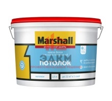 Marshall / Маршал Потолок матовая водно дисперсионная акриловая краска для потолков 2,5 л