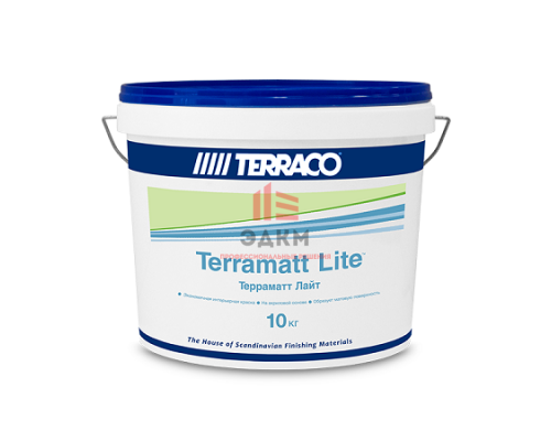 Terraco Terramatt Lite / Террако Террамат краска матовая для внутренних работ 10 кг