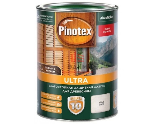 Pinotex Ultra / Пинотекс Ультра антисептик для древесины тиксотропный с УФ фильтром защита до 10 лет 1 л