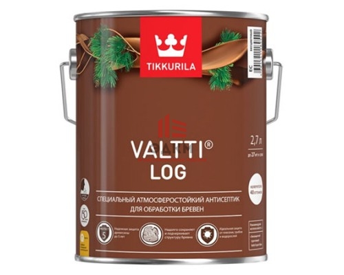 Tikkurila Valtti Log / Тиккурила Валти Лог антисептик для бревен 2,7 л