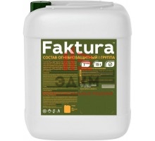 Faktura / Фактура огнебиозащитный состав для древесины бесцветный I группа биозащита 15 лет 5 л