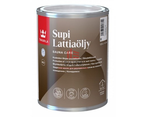 Tikkurila Supi Lattiaoljy / Супи Латиаолью масло для пола в бане и влажных помещениях 0,9 л