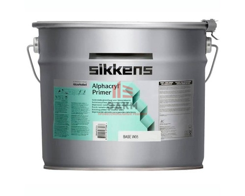 Sikkens Alphacryl Primer / Сиккенс Альфакрил Праймер грунтовочная краска блокирующая 10 л