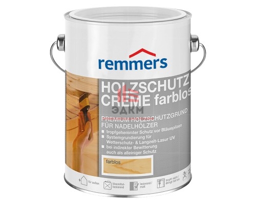 Remmers Holzschutz Creme Farblos / Реммерс глубокопроникающая грунтовка для древесины хвойных пород 0,75 л