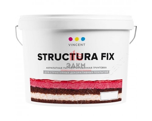 Vincent G 2 Structura Fix / Винсент Структура Фикс грунт пигментированный 4 кг