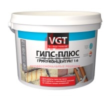 VGT / ВГТ ГИПС ПЛЮС грунт концентрат для работ по гипсу 10 кг