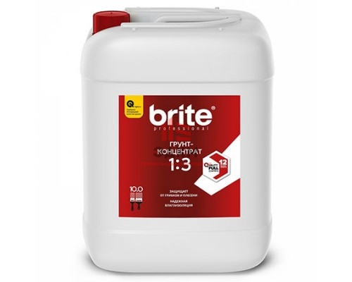 Brite Professional Ti Pure Quality / Брайт профессиональный грунт концентрат влагозащитный с защитой 10 л