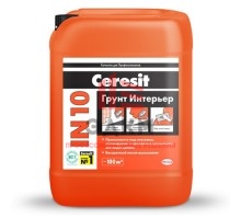 Ceresit IN 10 / Церезит грунтовка для внутренних работ 10 л