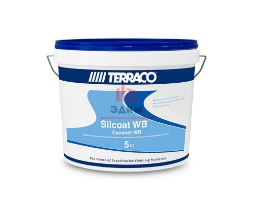 Terraco Silcoat WB / Террако Силкоат покрытие водоотталкивающее для фасадов и камня 5 кг