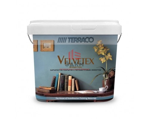 Terraco Velvetex / Террако Вельветекс декоративная штукатурка с эффектом бархата 5 кг