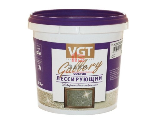 VGT GALLERY / ВГТ ЛЕССИРУЮЩИЙ состав для декоративных штукатурок 0,9 кг