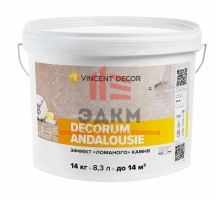 Vincent Decor Decorum Andalousie / Винсент Декорум Андалузия эффект ломаного камня 14 кг