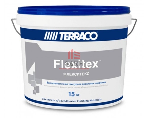 Terraco Flexitex / Террако Флекситекс акриловое текстурное покрытие 15 л