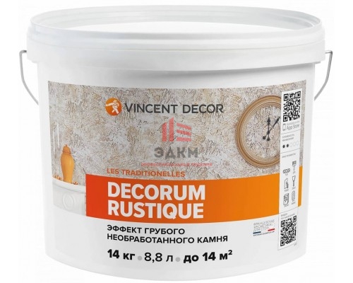 Vincent Decor Decorum Rustique / Винсент Декорум Рустик эффекты стен старинных домов 14 кг