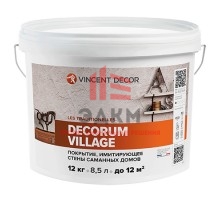 Vincent Decor Decorum Village / Винсент Декорум Виладж эффект глины мазанки 12 кг