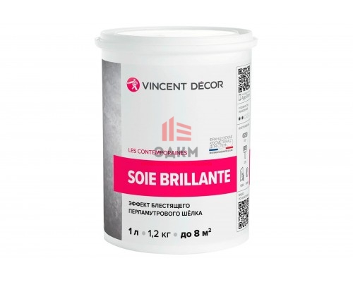 Vincent Decor Soie brilliante / Винсент Декор Суа Брильянт декоративное покрытие с эффектом шелка 1 л