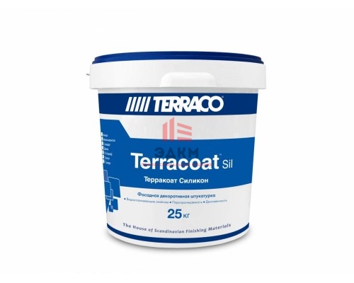 Terraco Sahara Silicone / Террако Терракоат Сахара камешковая силиконовая, декоративная штукатурка 25 кг