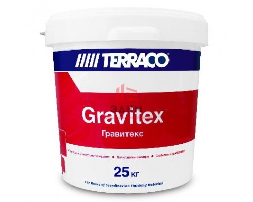 Terraco Gravitex Standart / Террако Гравитекс Стандарт декоративная штукатурка "шагрень" 25 кг