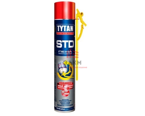 Tytan Professional STD ERGO / Титан пена монтажная с новым аппликатором эрго 0,5 л