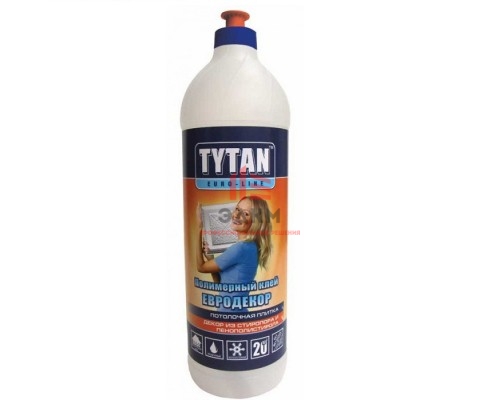 Tytan Euro-Line / Титан Евро Декор прозрачный полимерный клей для изделий из пенополистирола 1 л