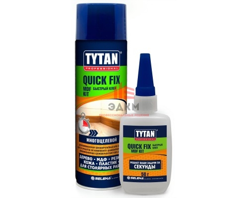 Tytan Professional / Титан двухкомпонентный цианакрилатный клей для МДФ 0,5 л