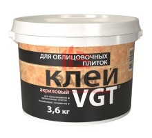 VGT / ВГТ водостойкий клей для облицовочных плиток 3,6 л