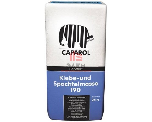 Caparol Capatect Klebe und Spachtelmasse 190 / Капарол смесь штукатурно клеевая для теплоизоляции 25 кг