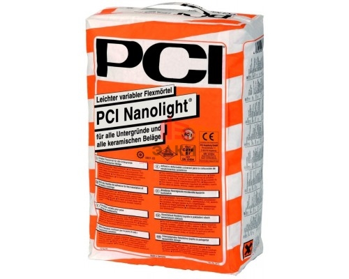Эластичный плиточный клей PCI Nanolight