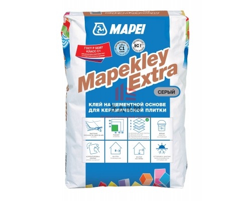 Плиточный цементный клей Mapekley Extra